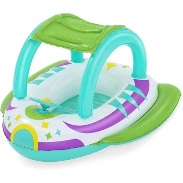 Bestway Space Splash Inflatable Baby Boat with Sunshade, 1.07m x 1.12m  - 34149